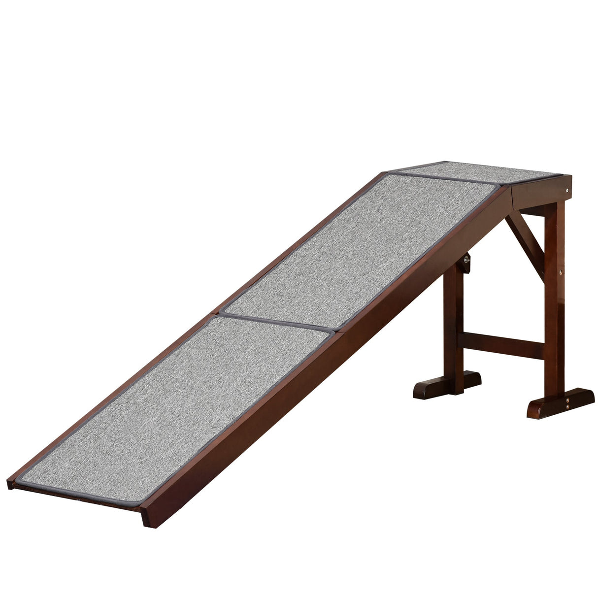 Pet Ramp for Dogs Non-slip Carpet Top Platform Pine Wood 188 x 40.5 x 63.5, ,, PawHut,