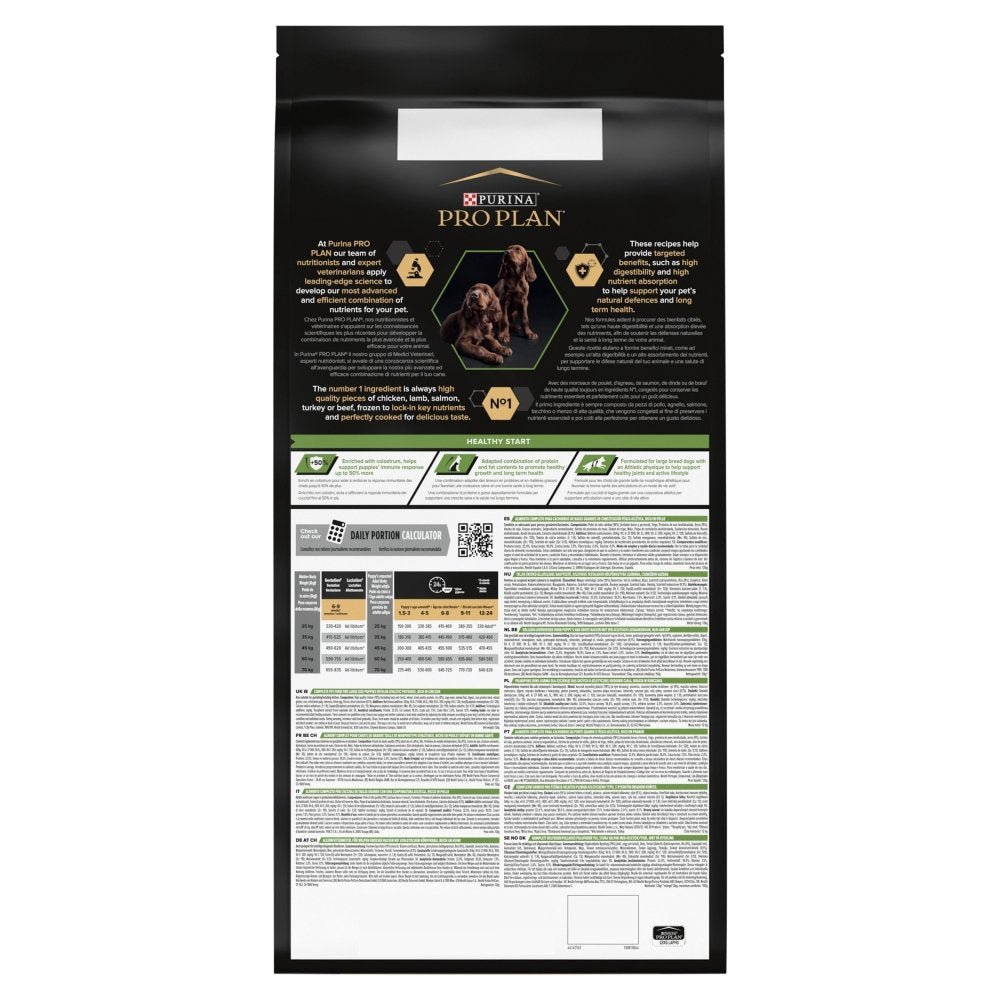 Pro Plan Large Athletic Puppy Healthy Start Chicken Dry Dog Food 12 kg, Pro Plan,