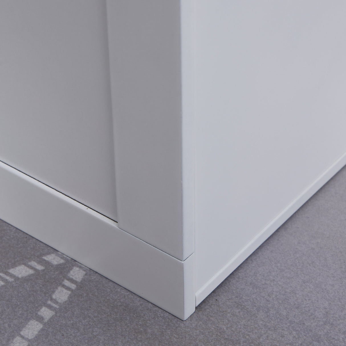 Raised Dog Bowls, with Storage, Two Stainless Steel Bowls, Elevated Base for Large Dogs, PawHut, White