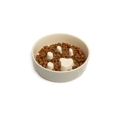 Scruffs Icon Slow Feeder Light Grey Bowl, Scruffs, 16 cm
