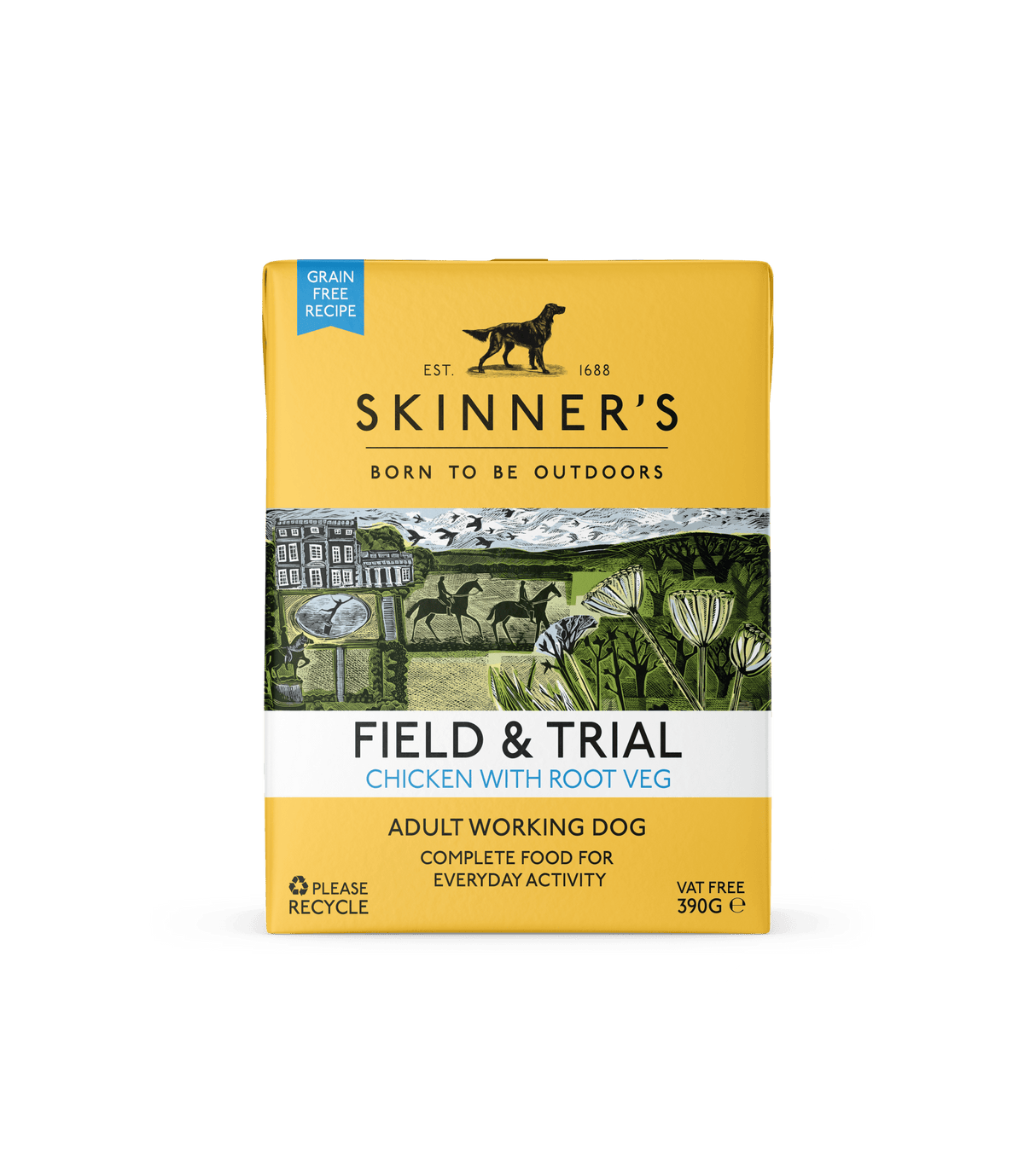Skinners Field & Trial Adult Grain Free Chicken 18x390g, Skinners,