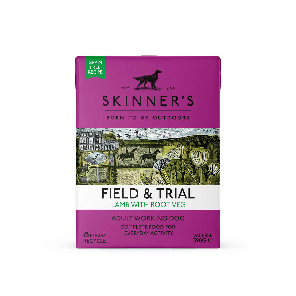 Skinners Field & Trial Adult Grain Free Lamb 18x390g, Skinners,