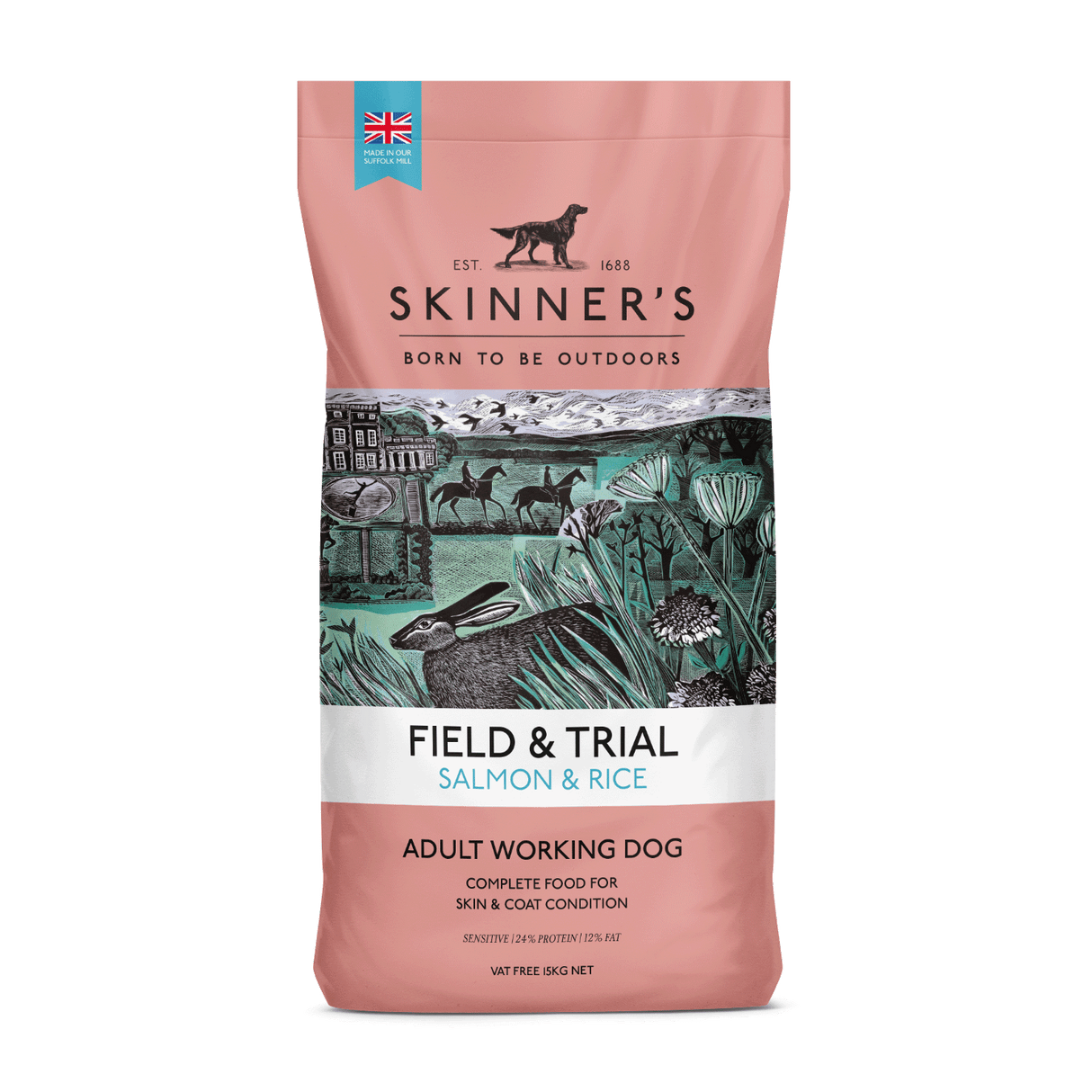 Skinners Field & Trial Salmon & Rice, Skinners, 15 kg