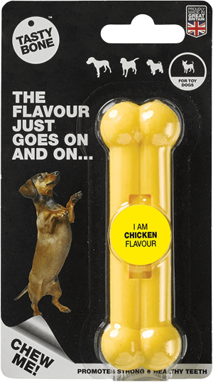 TastyBone Nylon Bone Chicken | XSmall Toy Dogs, TastyBone,