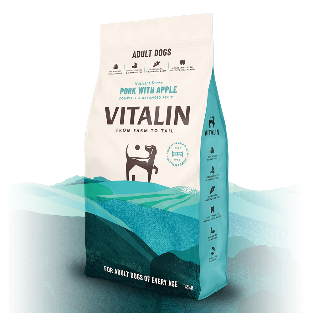Vitalin Adult Pork with Apple, Vitalin, 12 kg
