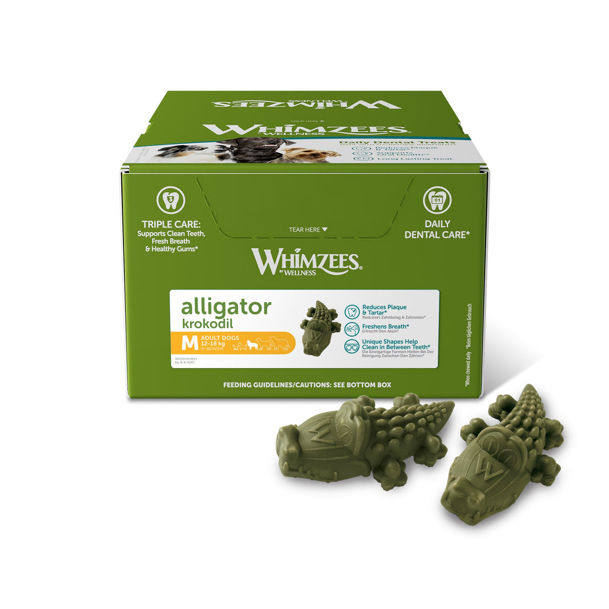 Whimzees Alligator Medium x 65, Whimzees,