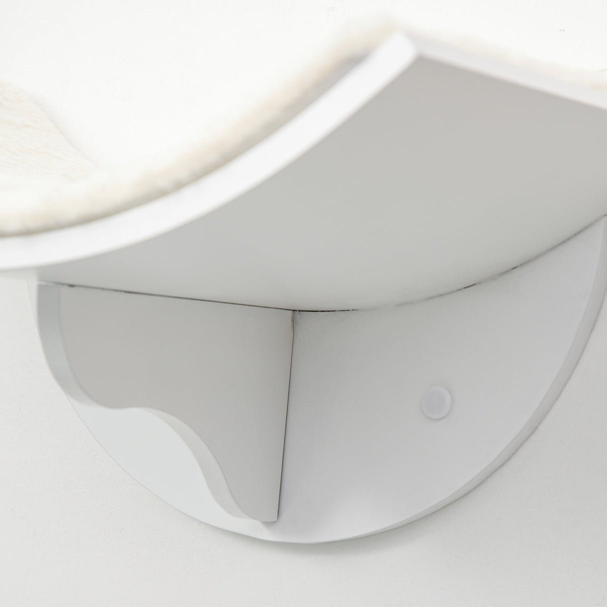 Wood Cat Shelves Wall-Mounted Shelter Curved Kitten Bed Cat Perch Climber Cat Furniture 41 x 28 x 21cm, PawHut, Brown