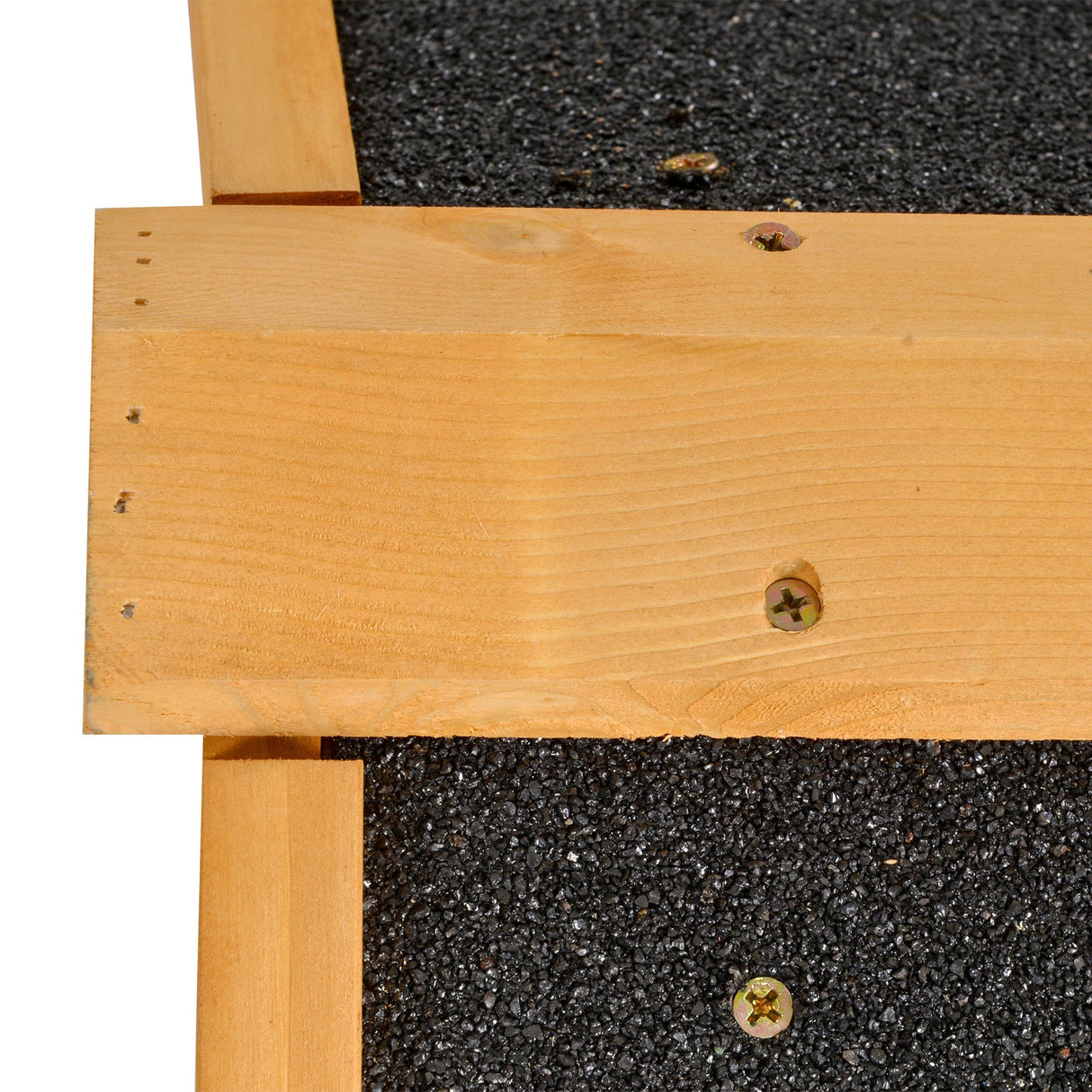 Wood-metal Rabbit Hutch Elevated Pet Bunny House Rabbit Cage with Slide-Out Tray Outdoor, PawHut,