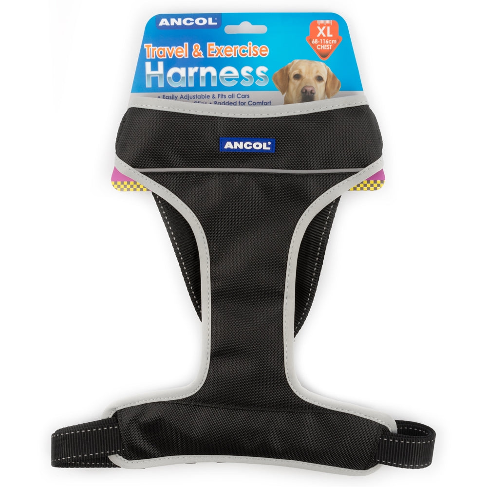 Ancol Car Travel & Exercise Dog Harness  XL 68-116cm