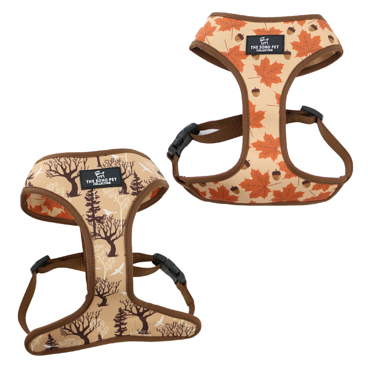 Ancol Soho Maple Leaf or Woodland Reversible Dog Harness