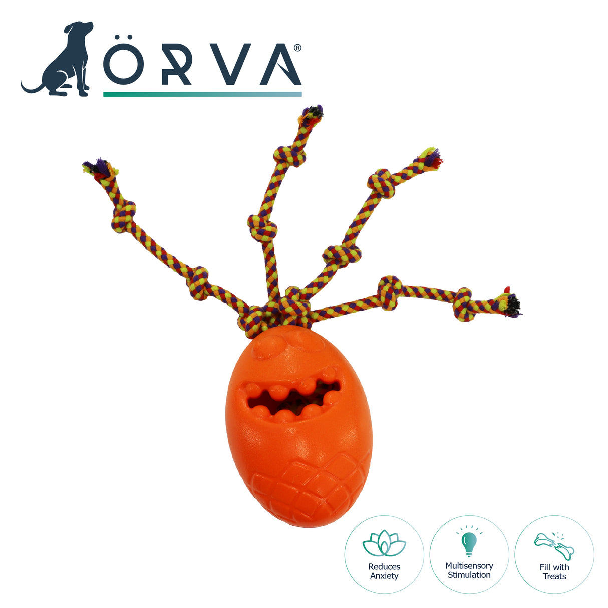 Ancol Örva Treat Monsters Dog Toy - 3x Toys