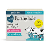 Forthglade Adult Dog Complete Grain Free Salmon & Sardines Variety Pack 12x395g