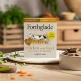 Forthglade Adult Complete Grain Free Chicken with Liver & Veg Wet Dog Food Trays 18x395g