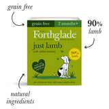 Forthglade Adult Dog Just Grain Free Chicken, Lamb & Beef Variety Pack 12x395g