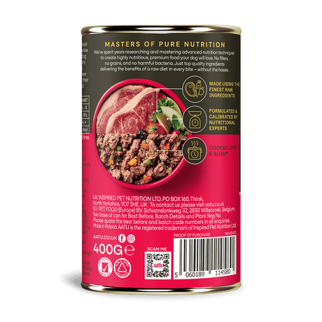 AATU Angus Beef Wet Dog Food, AATU, 6*400g
