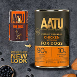 AATU Chicken Wet Dog Food Tins, AATU, 6*400g