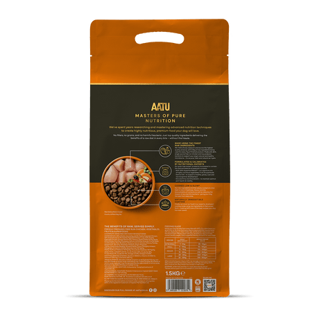 AATU Free Run Chicken Grain - Free Dry Dog Food, AATU, 1.5kg