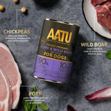 AATU Pork & Wild Boar Wet Dog Food, AATU, 6*400g