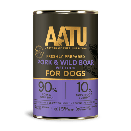 AATU Pork & Wild Boar Wet Dog Food, AATU, 6*400g