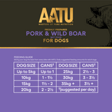 AATU Pork & Wild Boar Wet Dog Food, AATU, 6*400g