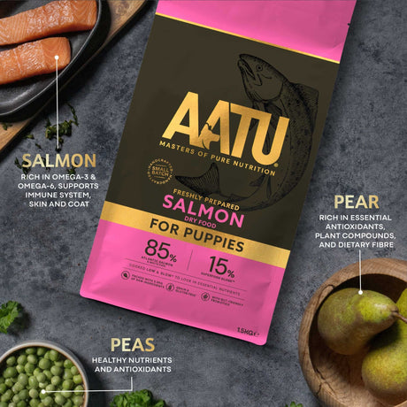 AATU Salmon Dry Food for Puppies, AATU, 1.5kg