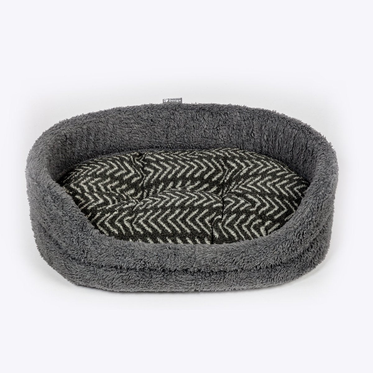 Danish Design Sherpa Fleece Charcoal Arrows Slumber Bed
