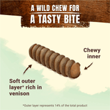 Adventuros Wild Chews Venison Medium Dog Treats 6x200g, Adventuros,