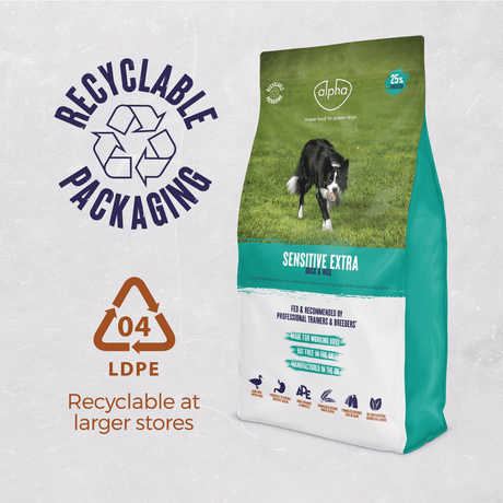 Alpha Sensitive Extra with Duck & Rice Dry Adult Dog Food - 15 kg, Alpha,