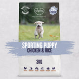 Alpha Sporting Puppy with Chicken & Rice Dry Dog Food, Alpha, 4 x 3 kg