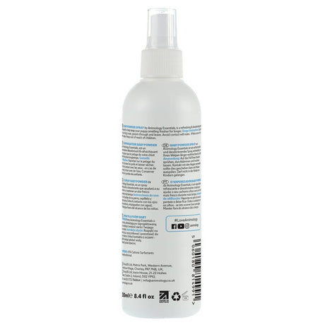 Animology Essentials Baby Powder Fragrance Spray 250ml x 5, Animology,