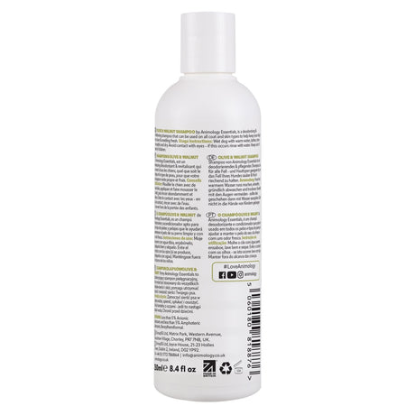 Animology Essentials Olive & Walnut Shampoo for Dogs 5x250ml, Animology,