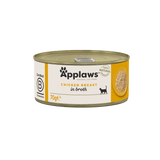 Applaws Cat Chicken Breast in Broth Tins, Applaws, 24x70g