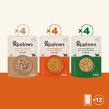 Applaws Cat Chicken Selection in Broth Pouches 4x (12x70g), Applaws,