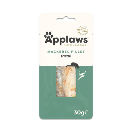 Applaws Cat Mackerel Loin Treats 12x30g, Applaws,