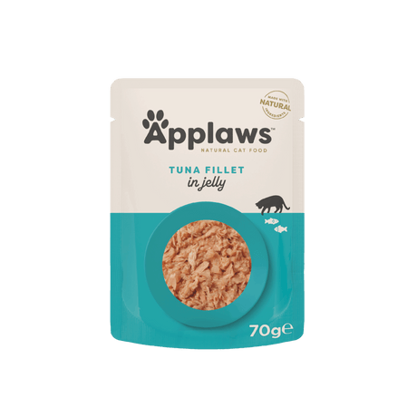 Applaws Cat Tuna Fillet in Jelly Pouches 16 x 70g, Applaws,