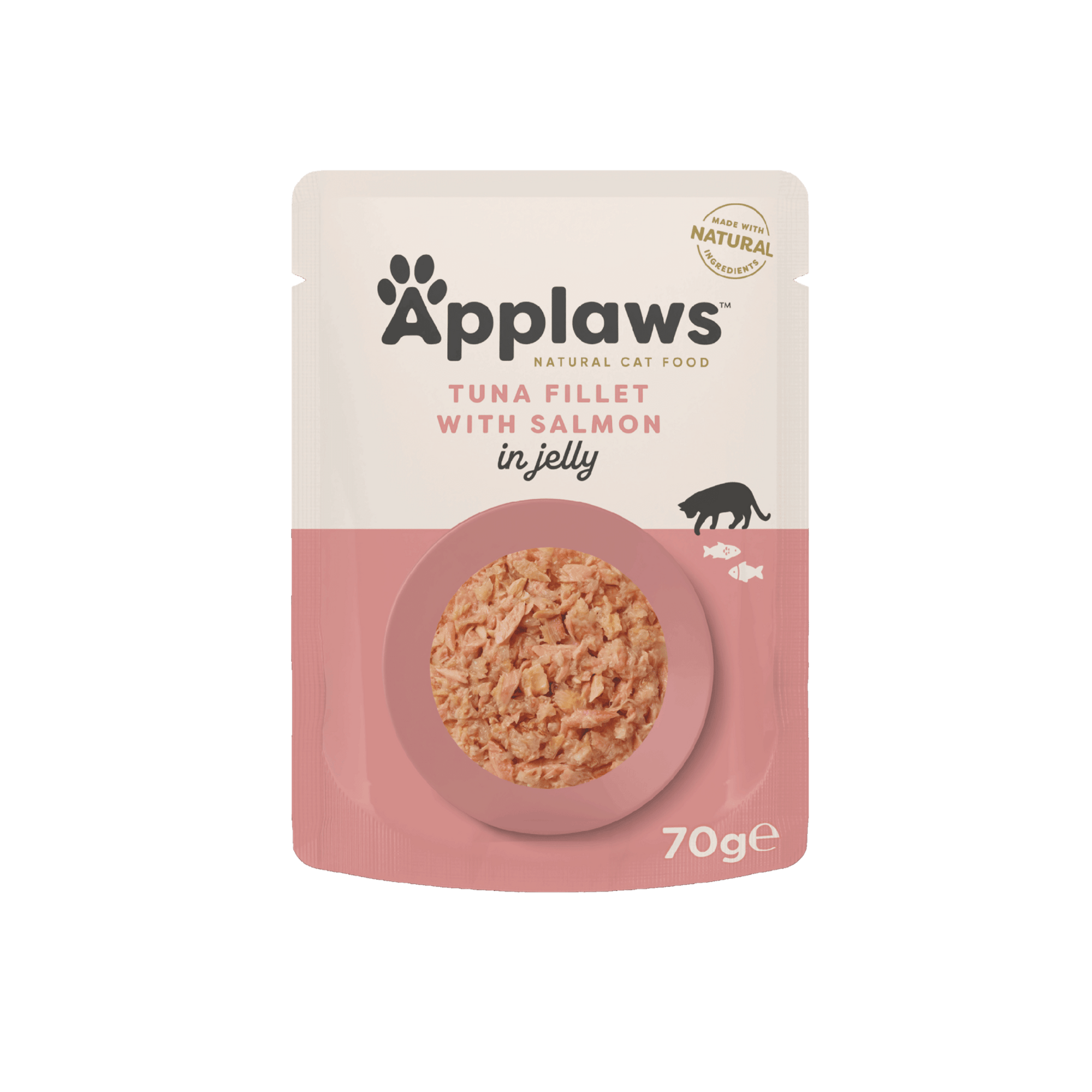 Applaws Cat Tuna Fillet with Salmon in Jelly Pouches 16 x 70g, Applaws,