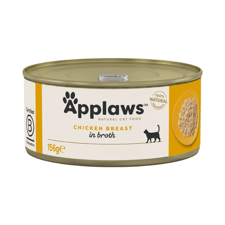 Applaws Chicken Breast in Broth Wet Cat Food, Applaws, 24x156g