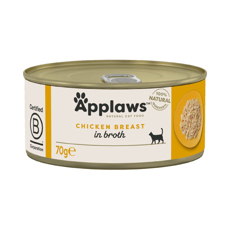 Applaws Chicken Breast in Broth Wet Cat Food, Applaws, 24x70g