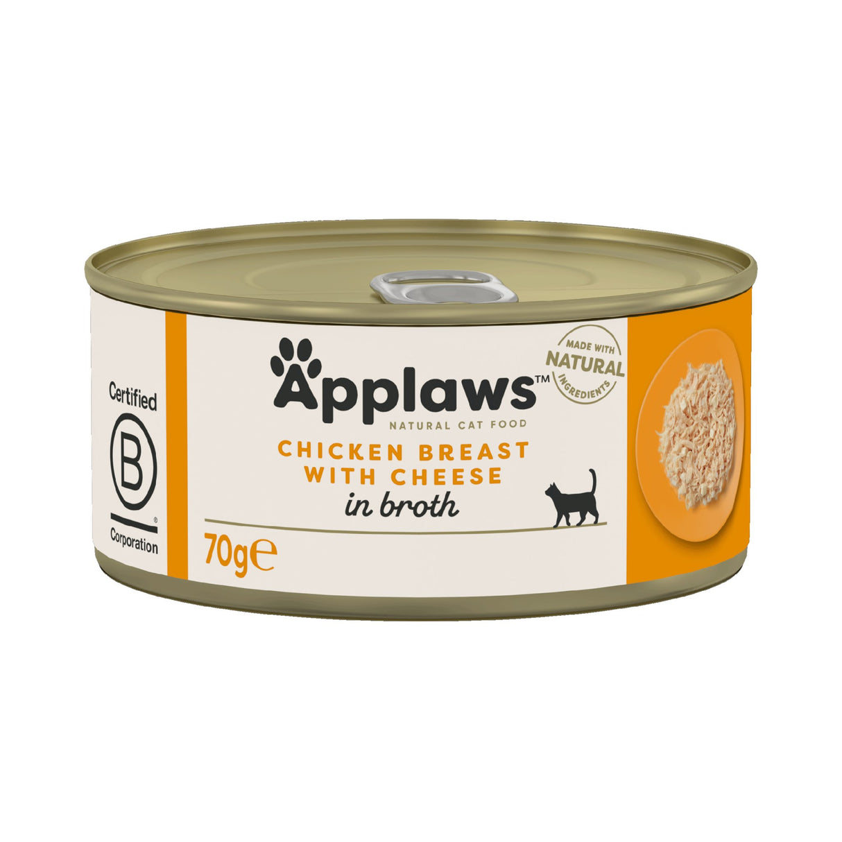 Applaws Chicken Breast with Cheese in Broth Wet Cat Food, Applaws, 24x70g