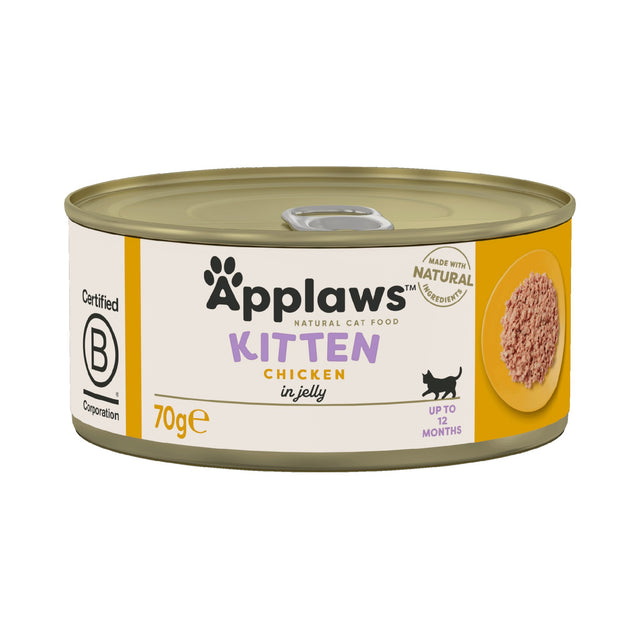 Applaws Kitten Chicken in Jelly Wet Cat Food - 24x70g, Applaws,