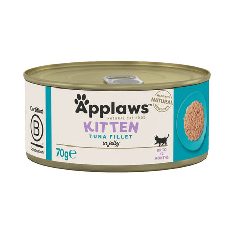 Applaws Kitten Tuna Fillet in Jelly - 24x70g, Applaws,