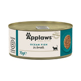 Applaws Ocean Fish in Broth Wet Cat Food, Applaws, 24x70g