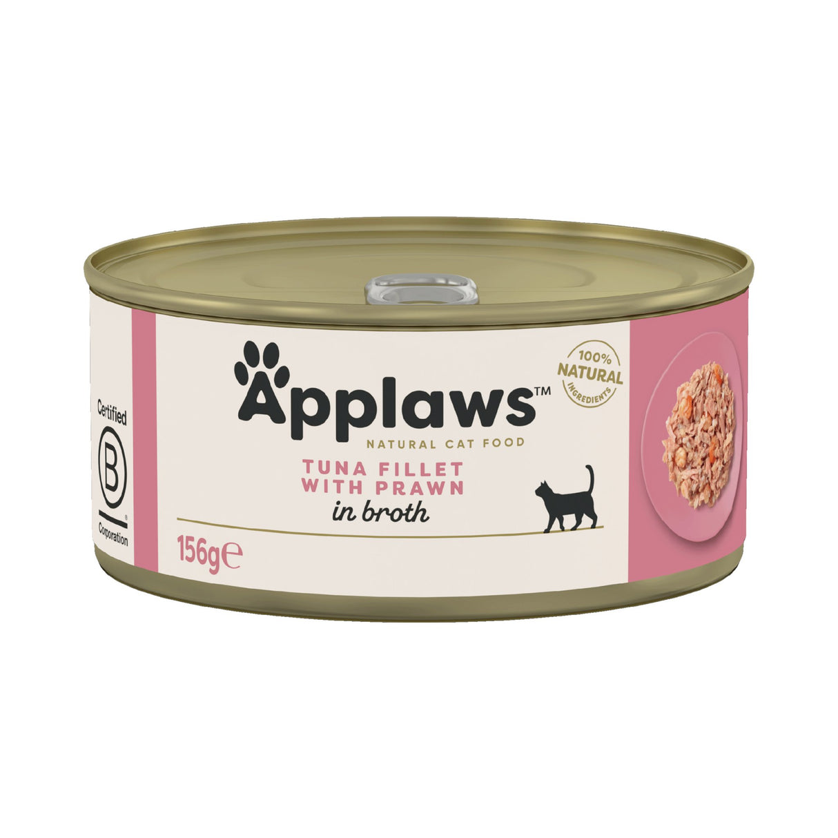 Applaws Tuna Fillet with Prawn in Broth Wet Cat Food - 24 x 156g, Applaws,