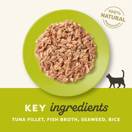 Applaws Tuna Fillet with Seaweed in Broth Wet Cat Food - 24 x 156g, Applaws,