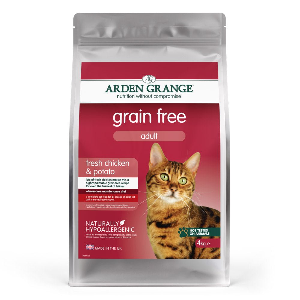 Arden Grange Adult Cat Grain Free Chicken & Potato Dry Food, Arden Grange, 4 kg