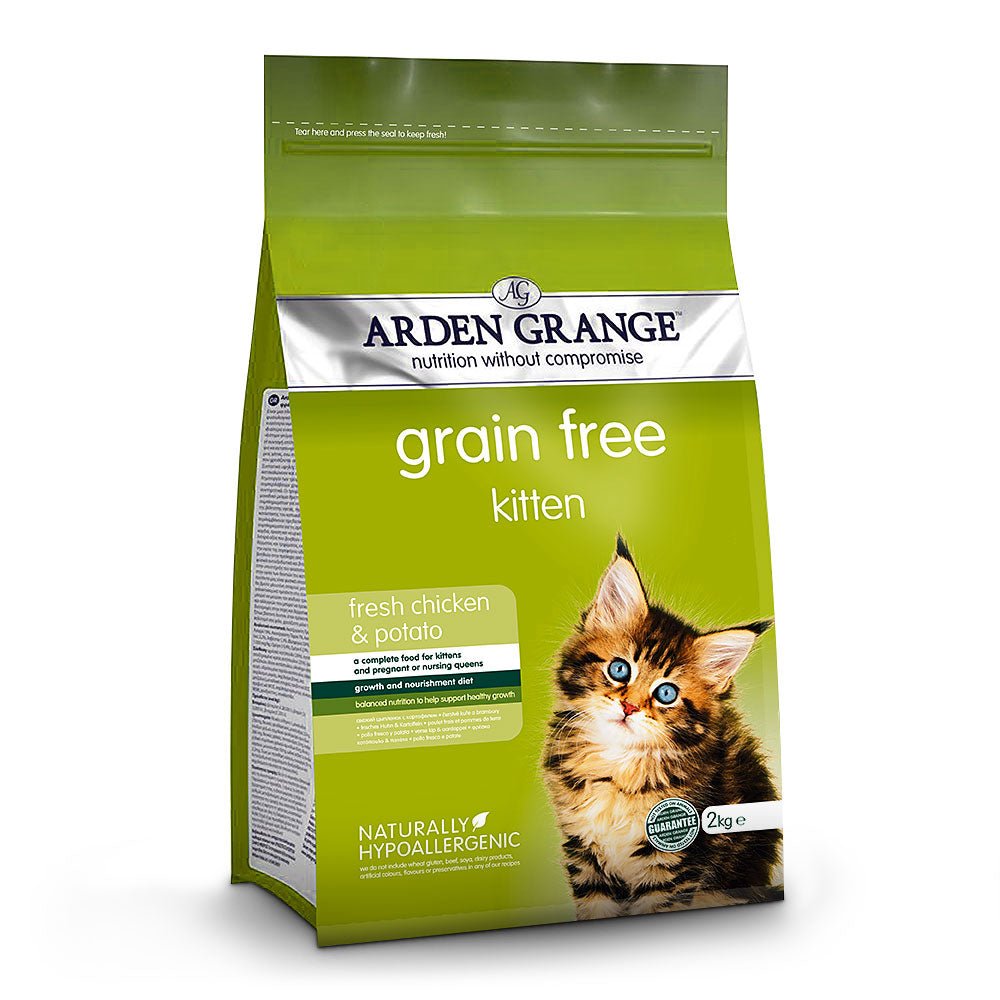 Arden Grange Grain Free Kitten Food with Chicken & Potato 6x2kg, Arden Grange,