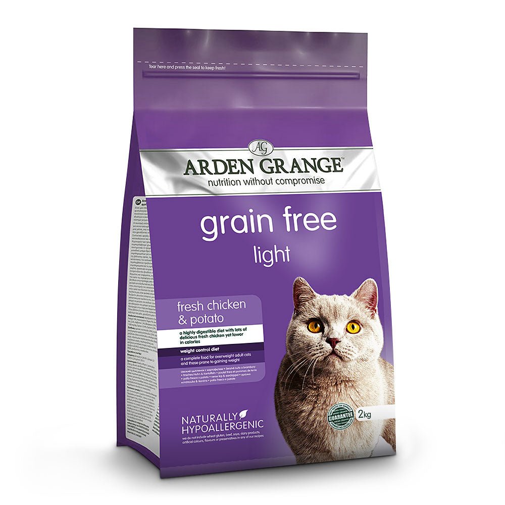 Arden Grange Grain Free Light Adult Cat Food with Chicken & Potato 6x2kg, Arden Grange,