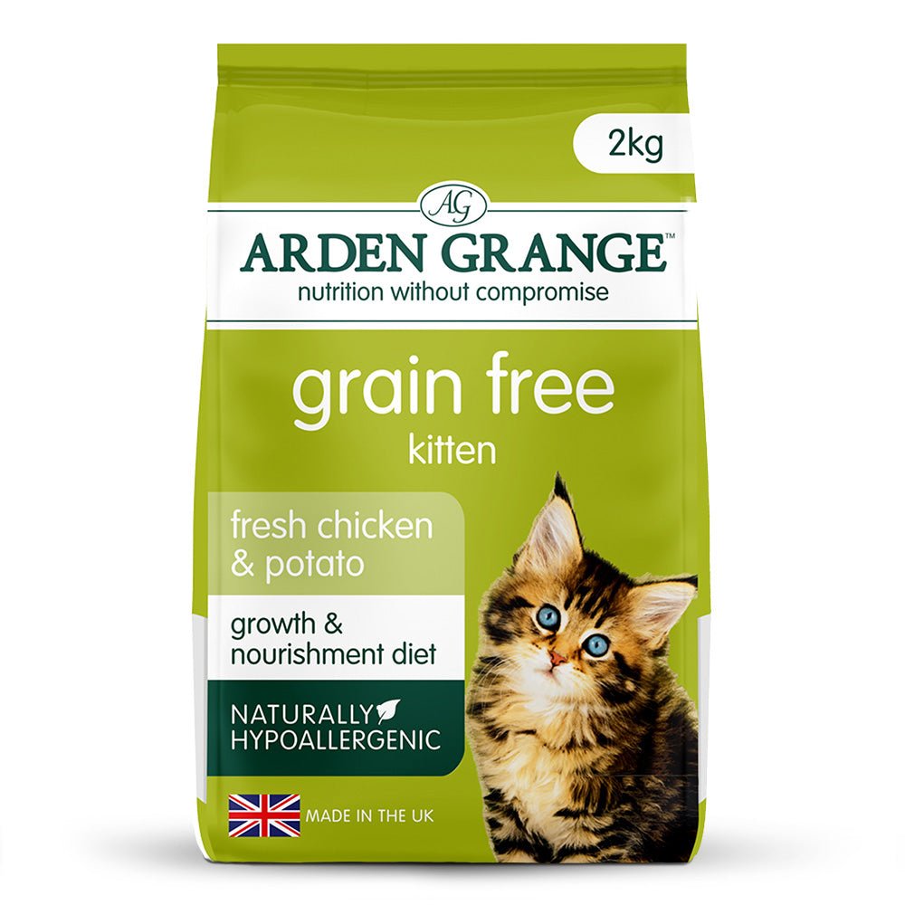 Arden Grange Kitten Grain Free Chicken & Potato Dry Food - 6 x 2kg, Arden Grange,