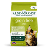 Arden Grange Kitten Grain Free Chicken & Potato Dry Food - 6 x 2kg, Arden Grange,