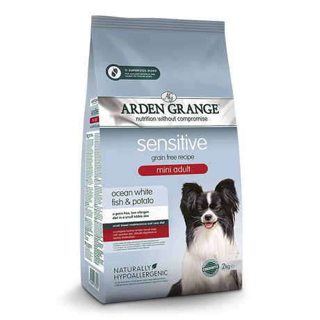 Arden Grange Mini Adult Dog Sensitive Grain Free Fish & Potato Dry Food, Arden Grange, 2 kg